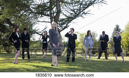 Stock Image - Group in business attire. Fotosearch