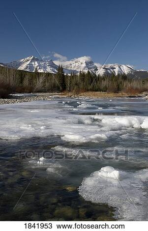 Stock Image - Highwood river, Kananaskis, Alberta, Canada. Fotosearch
