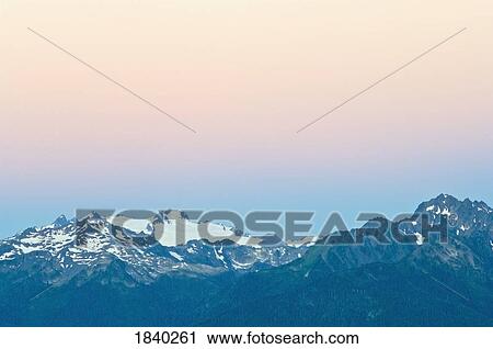 Stock Image - Hurricane Ridge, Mount Olympus, Olympic National Park, Washington, USA . Fotosearch