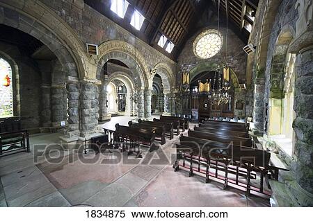 Stock Photography - Inside a church, Scotland. Fotosearch