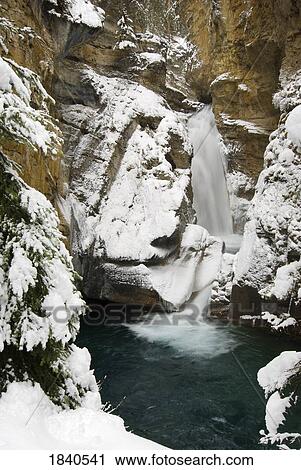 Stock Image - Johnston Canyon, Banff National Park, Alberta, Canada. Fotosearch