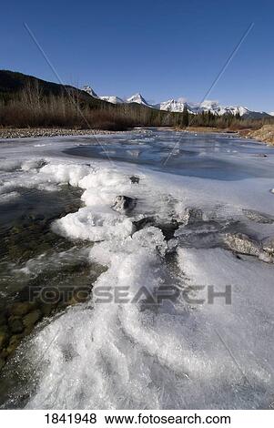 Kananaskis, Alberta, Canada; icy river View Large Photo Image Stock Photo - Kananaskis, Alberta, Canada; icy river. Fotosearch