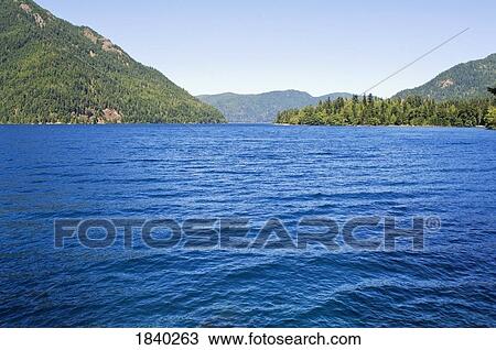 Lake Crescent, Olympic National Park, Washington, USA View Large Photo Image Stock Image - Lake Crescent, Olympic National Park, Washington, USA . Fotosearch