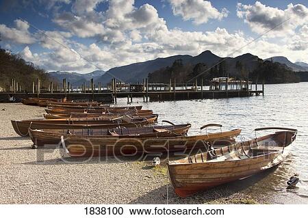 Lake District, Cumbria, England; rowboats on shore View Large Photo Image Stock Image - Lake District, Cumbria, England; rowboats on shore. Fotosearch