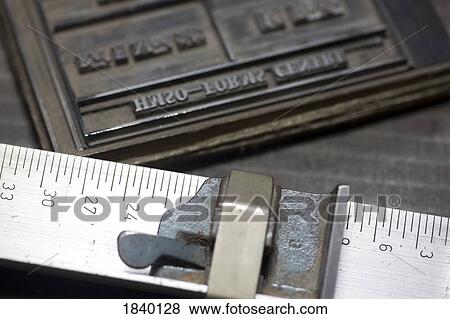 Stock Photo - Letterpress printing tools. Fotosearch