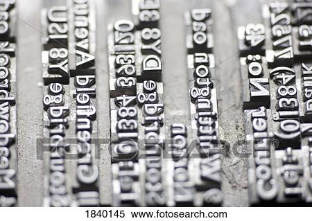 Stock Photography - Letterpress type . Fotosearch