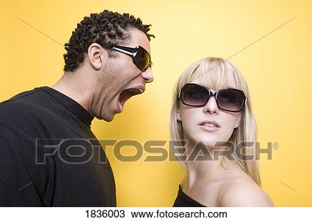 Man yelling at a woman View Large Photo Image Stock Image - Man yelling at a woman. Fotosearch