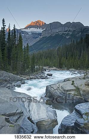 Stock Image - Mistaya Canyon, Banff National Park, Alberta, Canada. Fotosearch