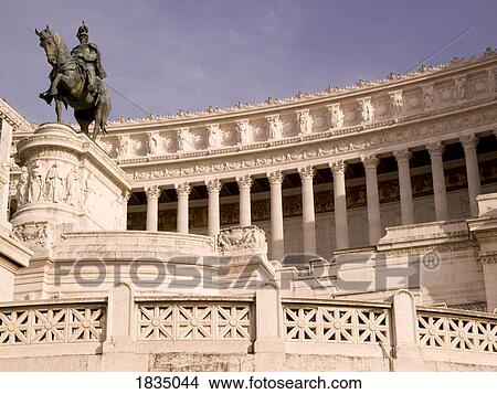 Monument to Vittorio Emanuele II, Rome, Italy; Monument to the first king of a unified Italy completed in 1935 View Large Photo Image Picture - Monument to Vittorio Emanuele II, Rome, Italy; Monument to the first king of a unified Italy completed in 1935. Fotosearch