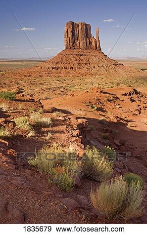 Stock Photo - Monument Valley, USA; Located on the southern border of Utah with northern Arizona. Fotosearch