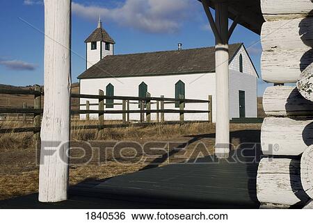 Morley Church, Morley, Alberta, Canada View Large Photo Image Stock Photograph - Morley Church, Morley, Alberta, Canada . Fotosearch