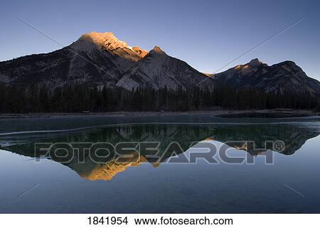 Mount Lorette, Lorette ponds, Kananaskis, Alberta, Canada View Large Photo Image Picture - Mount Lorette, Lorette ponds, Kananaskis, Alberta, Canada. Fotosearch