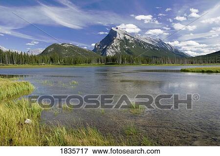 Mount Rundle, Banff National Park, Banff, Alberta, Canada View Large Photo Image Stock Photo - Mount Rundle, Banff National Park, Banff, Alberta, Canada. Fotosearch