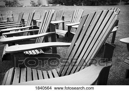 Picture - Muskoka chairs. Fotosearch