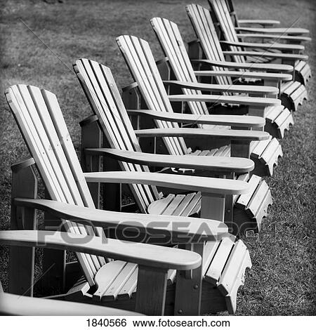 Muskoka chairs View Large Photo Image Stock Photograph - Muskoka chairs. Fotosearch