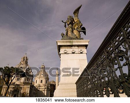 Stock Image - National Monument of Victor Emmanuel II, Rome, Italy. Fotosearch