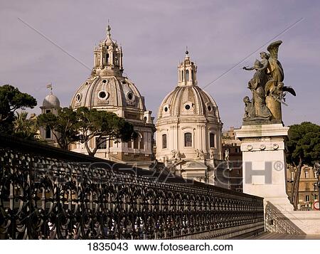 Stock Image - National Monument of Victor Emmanuel II, Santa Maria di Loreto, Rome, Italy. Fotosearch