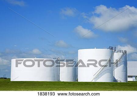 Stock Image - Oil storage terminal, Winnipeg, Manitoba, Canada . Fotosearch