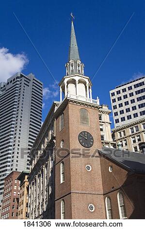 Old South Meeting House, Freedom Trail, Boston, Massachusetts, USA View Large Photo Image Stock Photograph - Old South Meeting House, Freedom Trail, Boston, Massachusetts, USA . Fotosearch