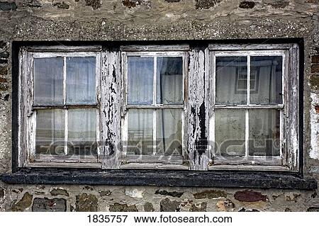 Stock Photo - Old weathered window. Fotosearch