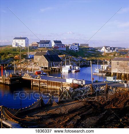 Stock Photo - Peggy's Cove, Nova Scotia, Canada. Fotosearch