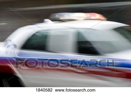 Stock Image - Police car. Fotosearch