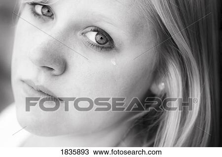 Stock Image - Portrait of a woman's face. Fotosearch