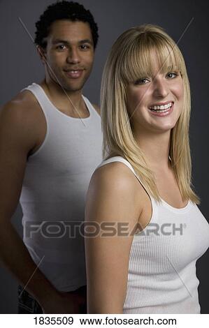 Portrait of two people View Large Photo Image Stock Photo - Portrait of two people. Fotosearch