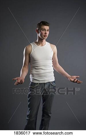 Portrait of young man View Large Photo Image Stock Photo - Portrait of young man. Fotosearch