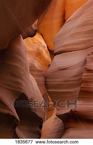 Stock Photo - Red rock formations, Antelope Canyon, Arizona, USA. Fotosearch