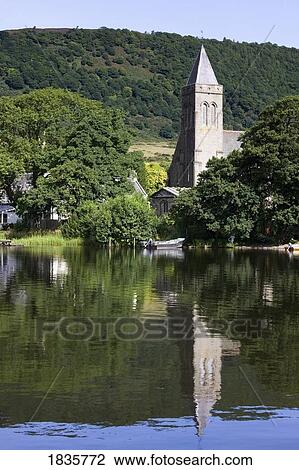 Reflection of a church in water, Scotland View Large Photo Image Stock Image - Reflection of a church in water, Scotland. Fotosearch