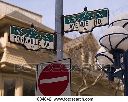 Road signs, Toronto, Ontario, Canada View Large Photo Image Stock Image - Road signs, Toronto, Ontario, Canada. Fotosearch