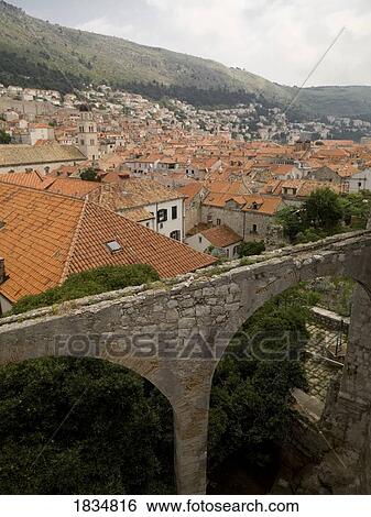 Rooftops, Dubrovnik, Croatia View Large Photo Image Stock Photograph - Rooftops, Dubrovnik, Croatia . Fotosearch