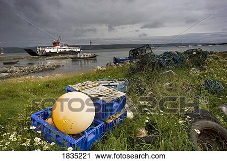Stock Image - Shore, Ardminish, Gigha, Scotland. Fotosearch