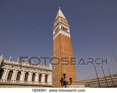 Stock Image - St Mark's campanile, Venice, Italy . Fotosearch