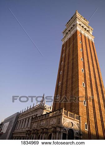 St. Mark's campanile, Venice, Italy View Large Photo Image Stock Photo - St. Mark's campanile, Venice, Italy . Fotosearch