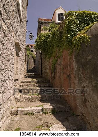Picture - Stairs, Dubrovnik, Croatia . Fotosearch