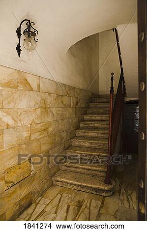 Picture - Stairwell, Siena, Italy. Fotosearch