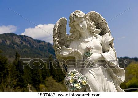 Stock Image - Statue of an angel. Fotosearch