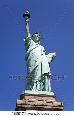 Stock Image - Statue of Liberty, Lower Manhattan, New York City, New York, USA . Fotosearch