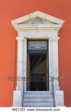 Tower entrance, Ponce de Leon Inlet Lighthouse, Daytona Beach, Florida, USA View Large Photo Image Stock Image - Tower entrance, Ponce de Leon Inlet Lighthouse, Daytona Beach, Florida, USA . Fotosearch