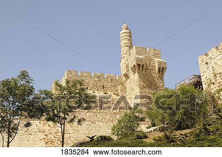 Picture - Tower of David Museum, Jerusalem, Isreal. Fotosearch