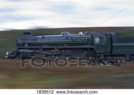 Stock Image - Train, Grosmont, North Yorkshire, England. Fotosearch