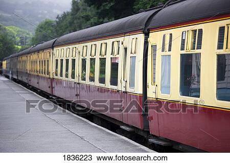 Train, North Yorkshire, England, Europe View Large Photo Image Stock Image - Train, North Yorkshire, England, Europe. Fotosearch