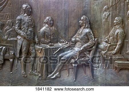 Stock Image - Treaty of Independence Plaque, Old City Hall, Freedom Trail, Boston, Massachusetts, USA . Fotosearch