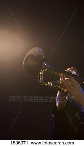 Trumpet player View Large Photo Image Stock Image - Trumpet player. Fotosearch