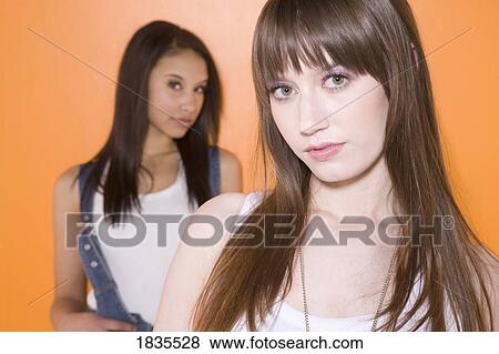 Two women View Large Photo Image Stock Photo - Two women. Fotosearch