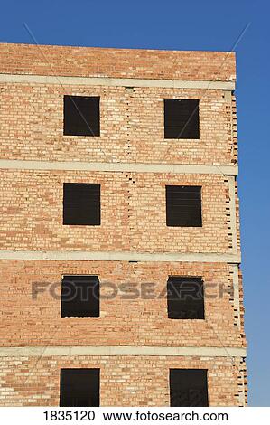 Stock Image - Unfinished building, Malaga, Spain . Fotosearch