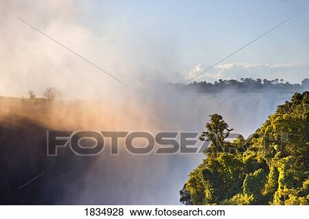Stock Photo - Victoria falls, Zambezi River, Zambia, Africa. Fotosearch