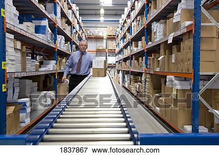 Warehouse worker View Large Photo Image Stock Photo - Warehouse worker. Fotosearch